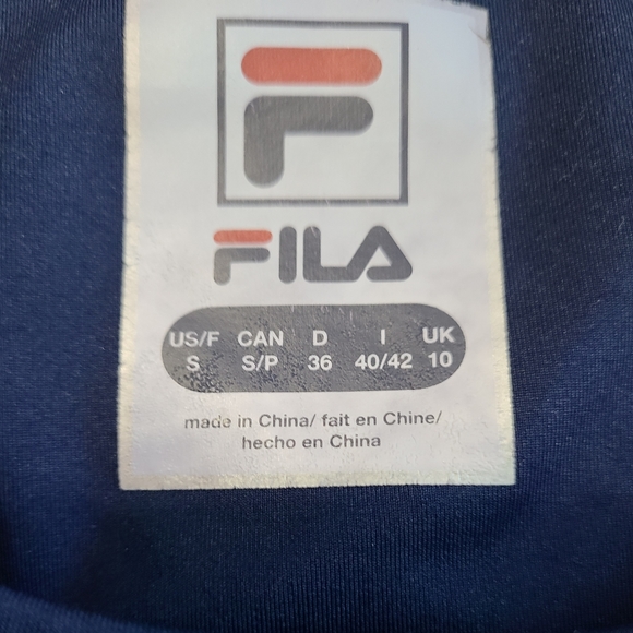 Fila Woman's Sleeveless Tanktop Workout Shirt,  Size: Small  Color: Blue - Picture 5 of 12